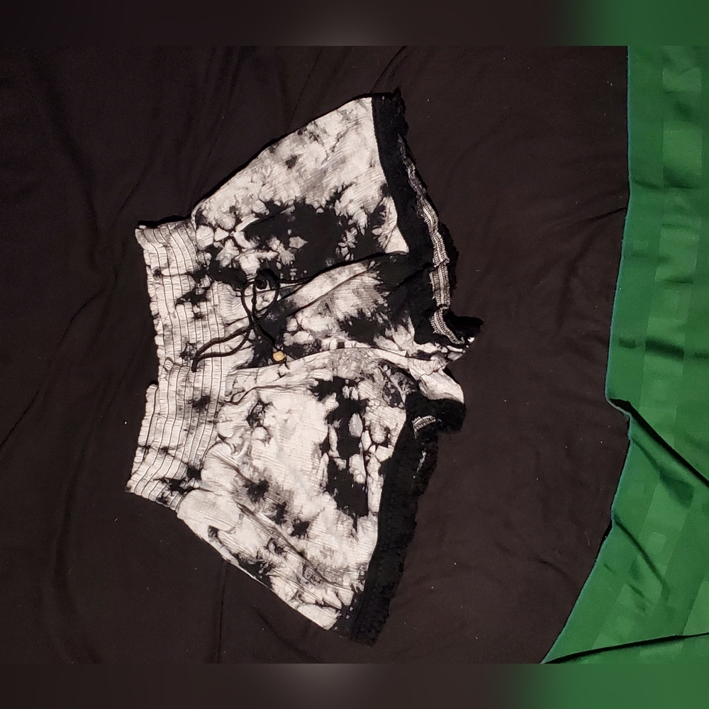 Large White and Black Boy Shorts
